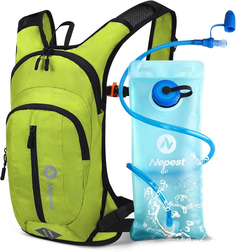 Nepest Hydration Pack Backpack for Women & Men, Lightweight Water Backpack with 2L Water Bladder for Hiking Cycling Running Biking - Image 1